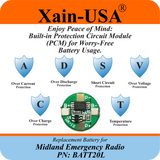 3350mAh Replacement Battery for Midland Radios PN: BATT20L First Gen. ER200 ER210 ER300 ER310