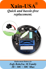 Eufy RoboVac Replacement Battery 14.4V 2600mAh Li-ion, 3-Pin Connector, Compatible with T2108 / T2119 / T2126 / T2130 — High-Capacity Rechargeable Robotic Vacuum Battery Pack