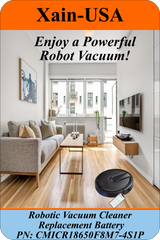 Replacement Battery for Ionvac SmartClean 2000 Robovac 7687 / 7688 and Ionvac SmartClean V4 (7997) Robot Vacuum Cleaners 14.4V - 2600mAh  (37.4Wh) with Built-in Battery Management System (BMS)