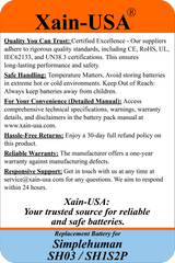 High-Capacity Replacement Battery for Simplehuman SH03, SH1S2P – 3.7V 5200mAh (19.24Wh) with Built-in BMS – Lasts 2X Longer Than Standard Packs