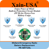 Midland Emergency Radio Replacement Battery (First Gen. ER200/ ER210/ ER300/ ER310)