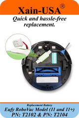 Title: Amazon  14.4V 2600mAh Li-ion Replacement Battery for Eufy RoboVac 11 (T2102) and 11+ (T2104)   2-Pin Connector  High-Capacity Rechargeable Battery Pack