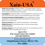 ULTRA-CAPACITY 7800mAh Battery for Simplehuman PN: SH02 Sensor Mirror Trio