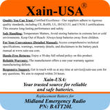 3350mAh Replacement Battery for Midland Radios PN: BATT20L First Gen. ER200 ER210 ER300 ER310