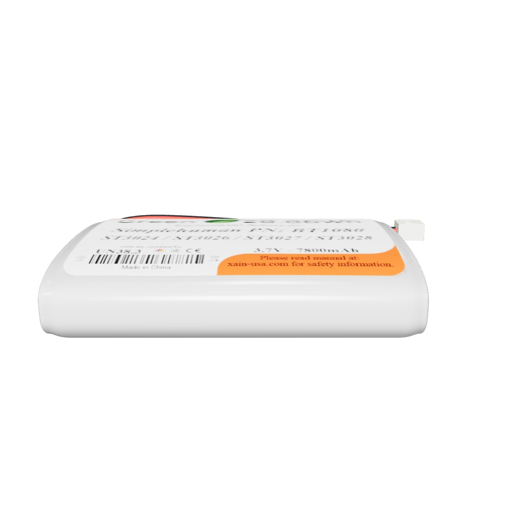3D model of 7800mAh Replacement Battery for Simplehuman Sensor Mirror PN: BT1080