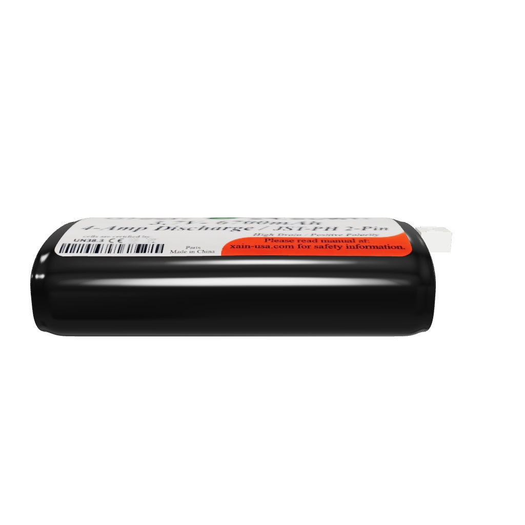 3D model of 3.7V 6700mAh 1S2P Li-ion Replacement Battery – JST-PH 2.0 2-Pin Connector, 24.80Wh